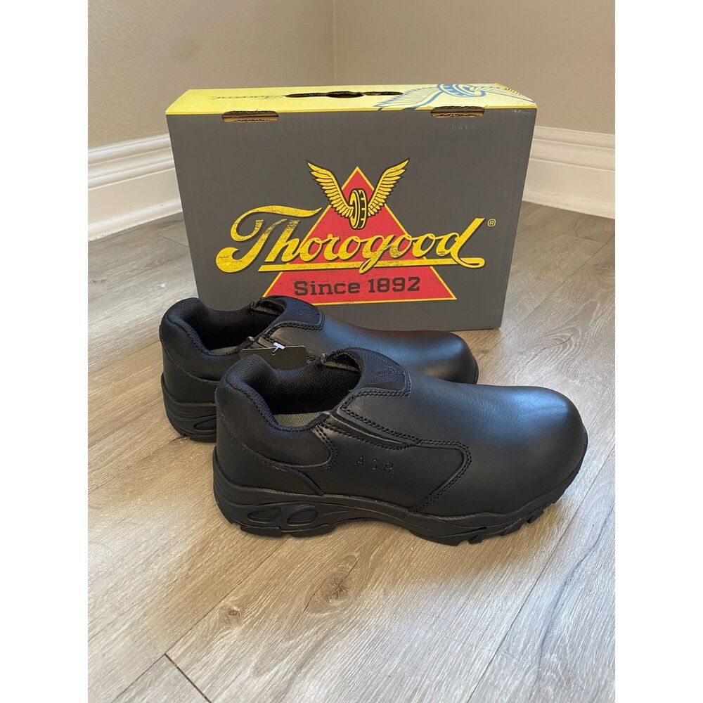 Thorogood Thoro-flex 804-6520 ASR Mens 6.5 W Composite Toe Slip On NIB
